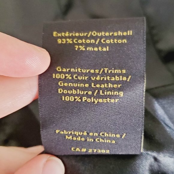 MACKAGE Black Cotton Genuine Leather Utility Jacke - Picture 9 of 11